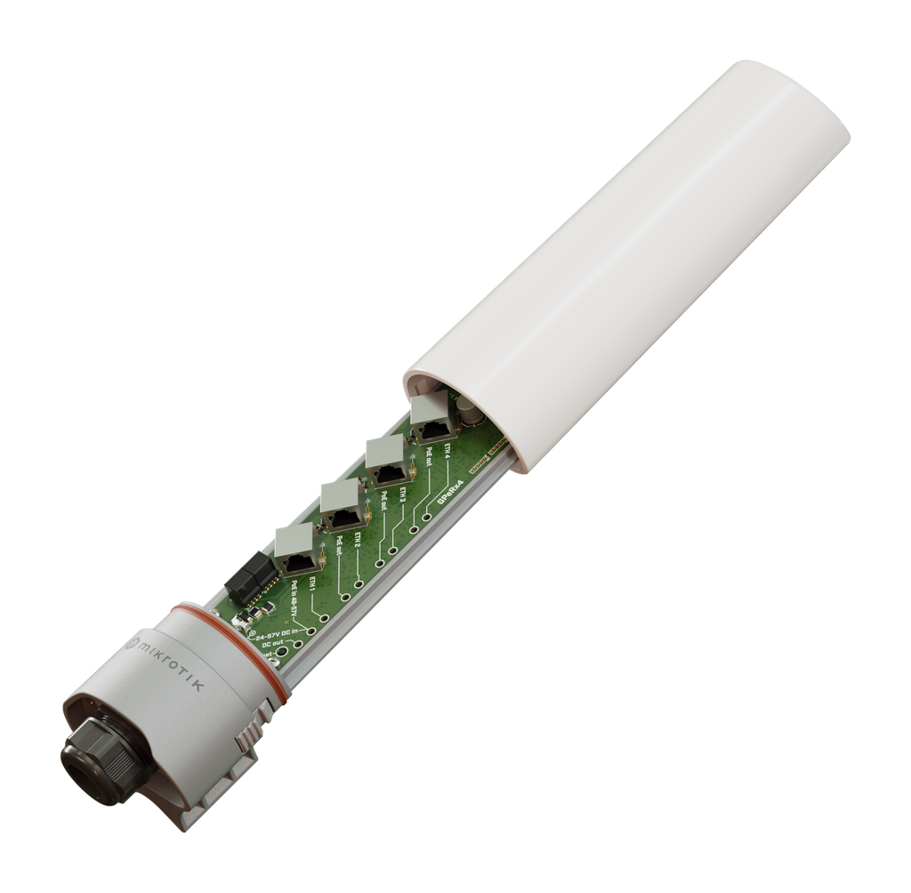 Mikrotik GPER14i GPeRx4 90W PoE-Out Port Into Multiple 30W PoE-Out Ports SwOS Outdoor Enclosure