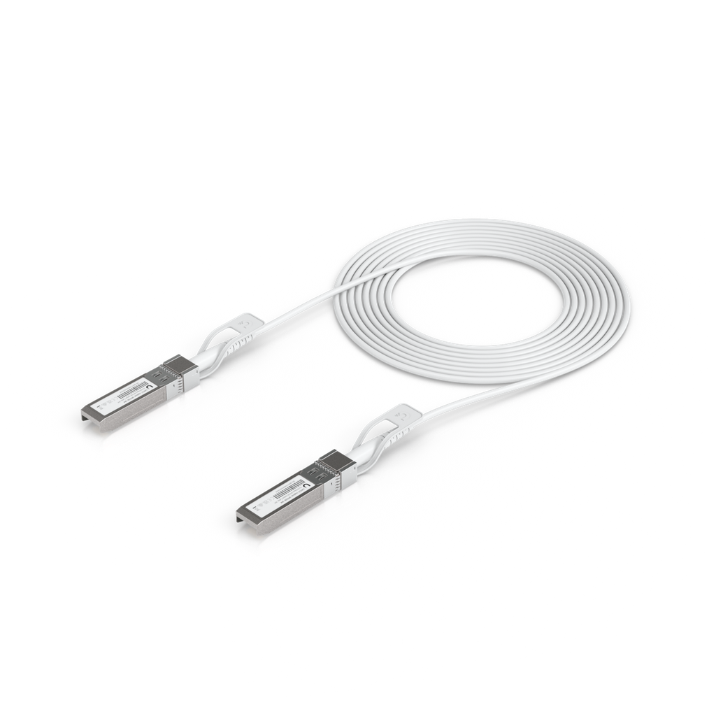 Ubiquiti UACC-Uplink-SFP28-3M Unifi Direct Attach Cable With Auto Link 1G SFP, 10G SFP+ and 25G SFP28 3m