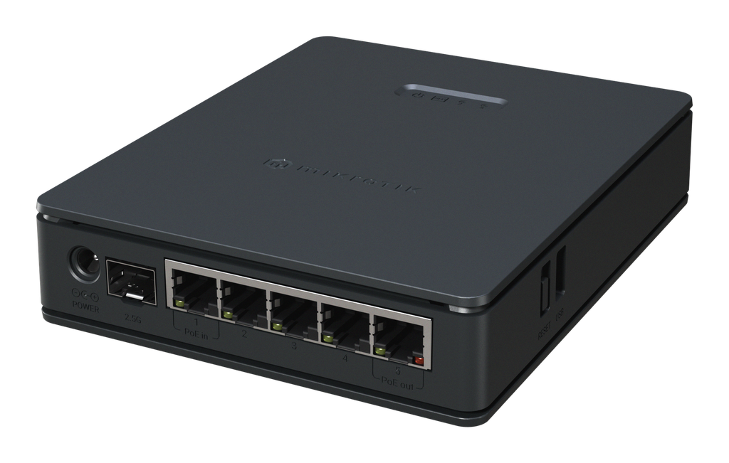 MikroTik E62iUGS-2axD5axT hAP ax S 2.5G Wifi 6 SFP 5xGb PoE L4