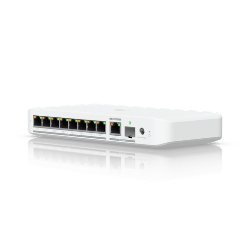 [USW-Flex-2.5G-8-PoE] Ubiquiti USW-Flex-2.5G-8-PoE UniFi Compact 8 Port Gigabit Desktop Switch with POE (No Power Supply Included)