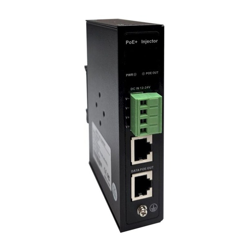 [TP-DC-12AT30-10G] Tycon Power Systems TP-DC-12AT30-10G DCDC 10G PoE+ Injector, 12-24VDC IN, 54V 30W 802.3at PoE OUT, DIN/Wall Mount