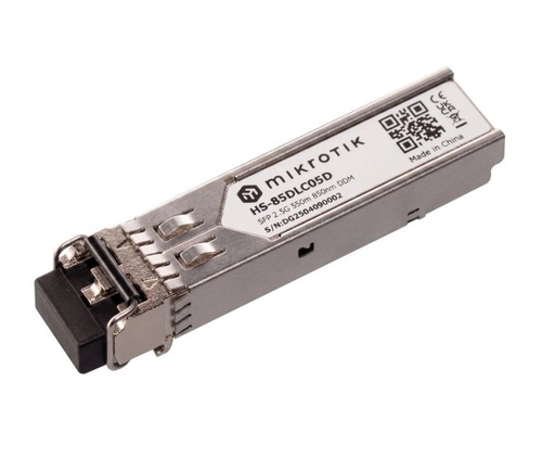 [HS-85DLC05D] MikroTik HS-85DLC05D 1G/2.5G Multimode SFP Module 550m 850nm
