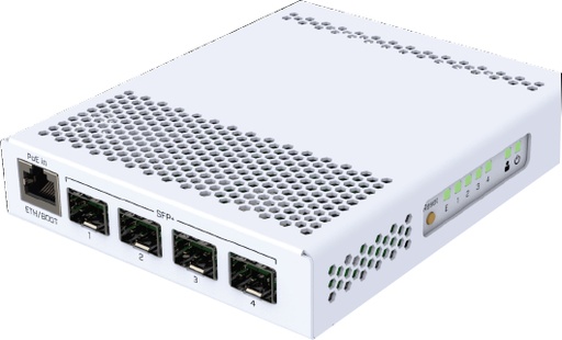 [CRS305-1G-4S+IN] MikroTik CRS305-1G-4S+IN 4 x 10G SFP+ and 1Gigabit Ethernet Ports Dual DC Inputs and POE