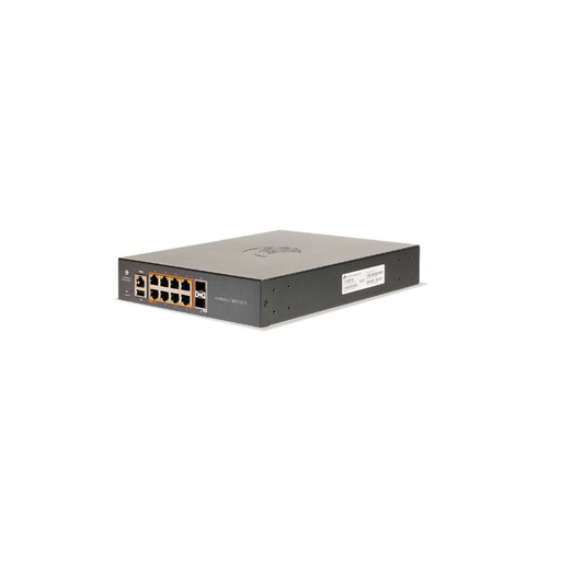 [MX-EX1010PxA-0] Cambium Networks MX-EX1010PxA-0 cnMatrix EX1010-P, Intelligent Ethernet PoE+ Switch, 8 1Gbps and 2 1Gbps SFP fiber ports - 5 Year Warranty